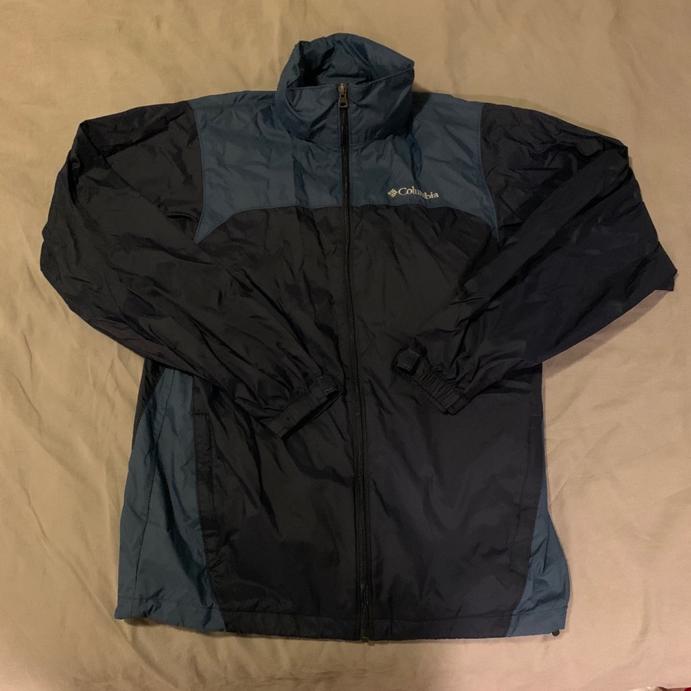 Navy and Blue Columbia Windbreaker Jacket